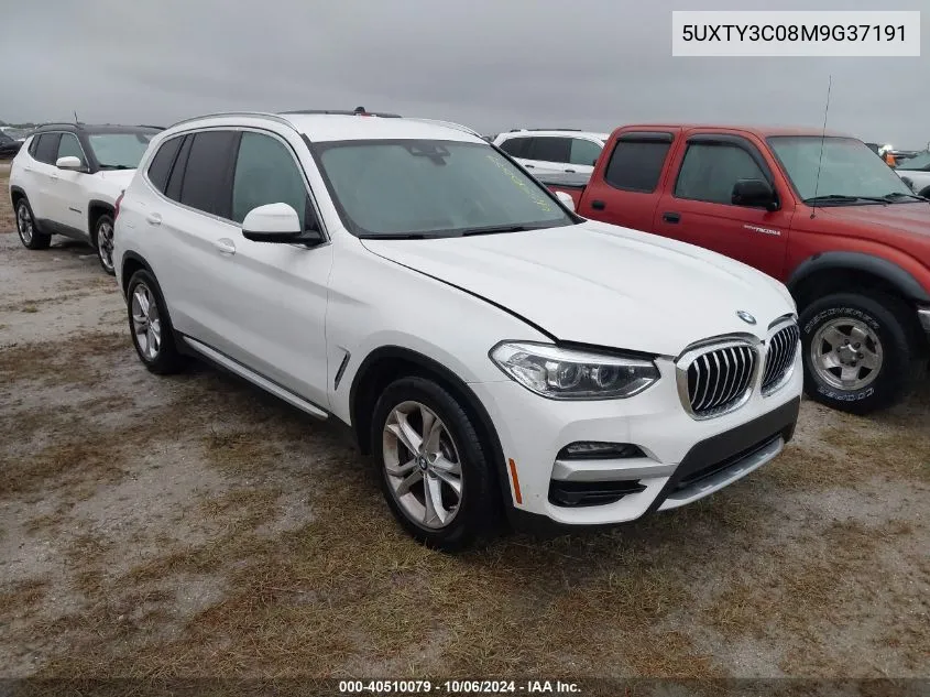 2021 BMW X3 Sdrive30I VIN: 5UXTY3C08M9G37191 Lot: 40510079