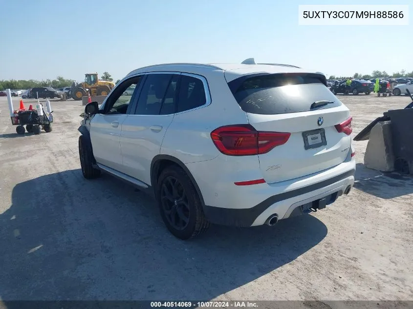 5UXTY3C07M9H88586 2021 BMW X3 Sdrive30I