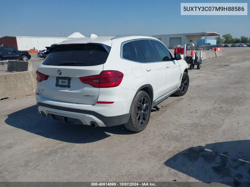 5UXTY3C07M9H88586 2021 BMW X3 Sdrive30I