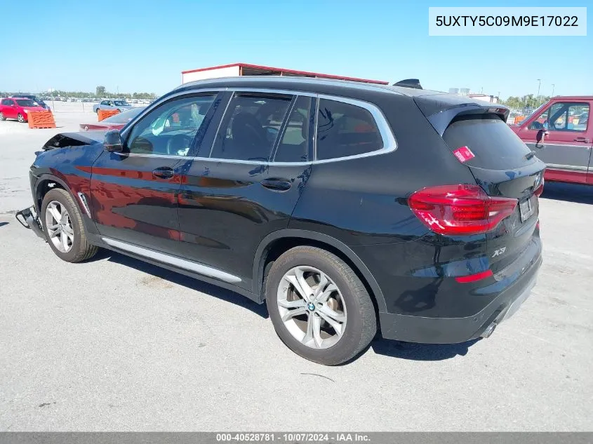 5UXTY5C09M9E17022 2021 BMW X3 xDrive30I