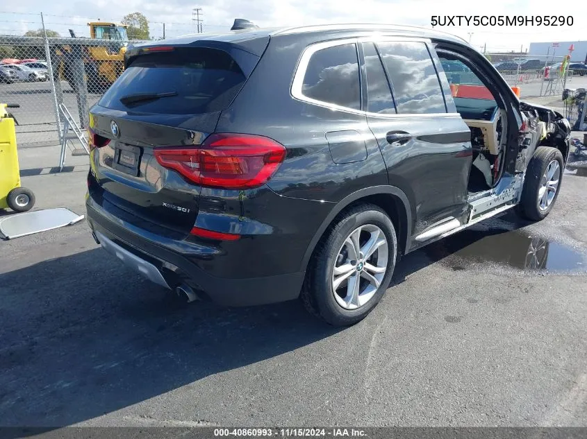 2021 BMW X3 xDrive30I VIN: 5UXTY5C05M9H95290 Lot: 40860993