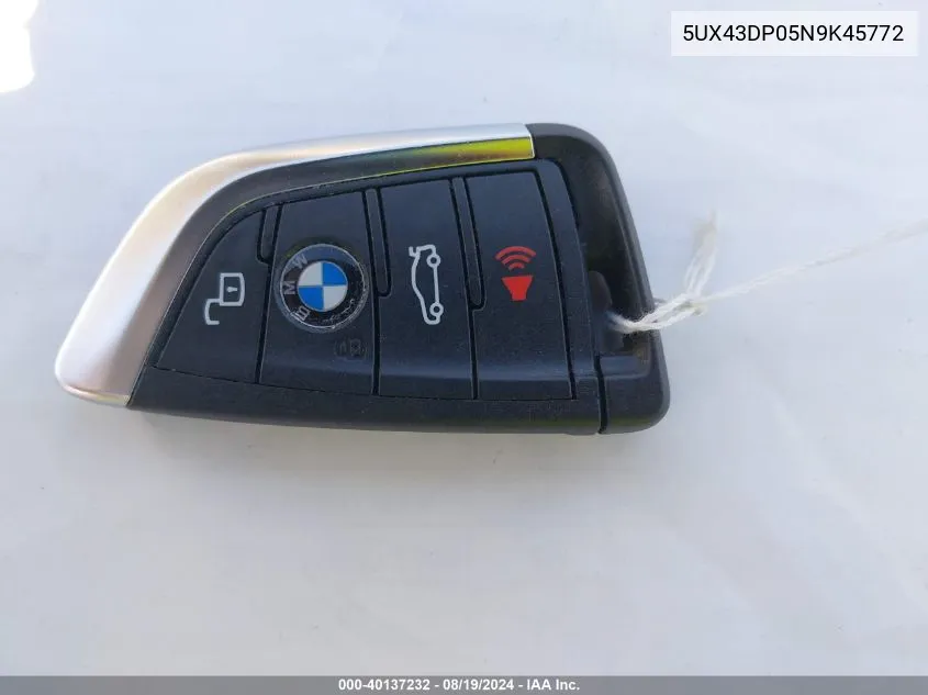 5UX43DP05N9K45772 2022 BMW X3 Sdrive30I