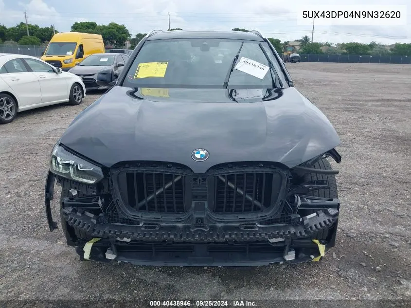 2022 BMW X3 Sdrive30I VIN: 5UX43DP04N9N32620 Lot: 40438946