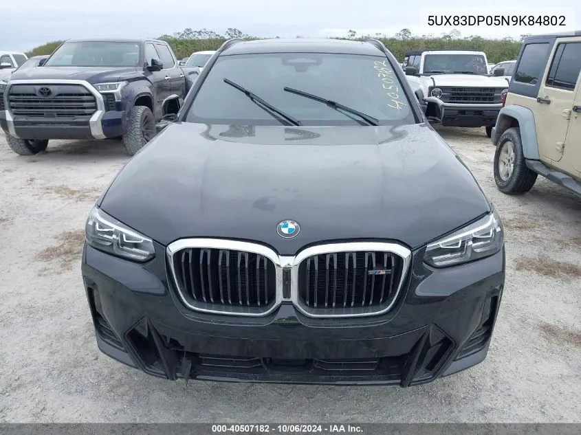 5UX83DP05N9K84802 2022 BMW X3 M40I