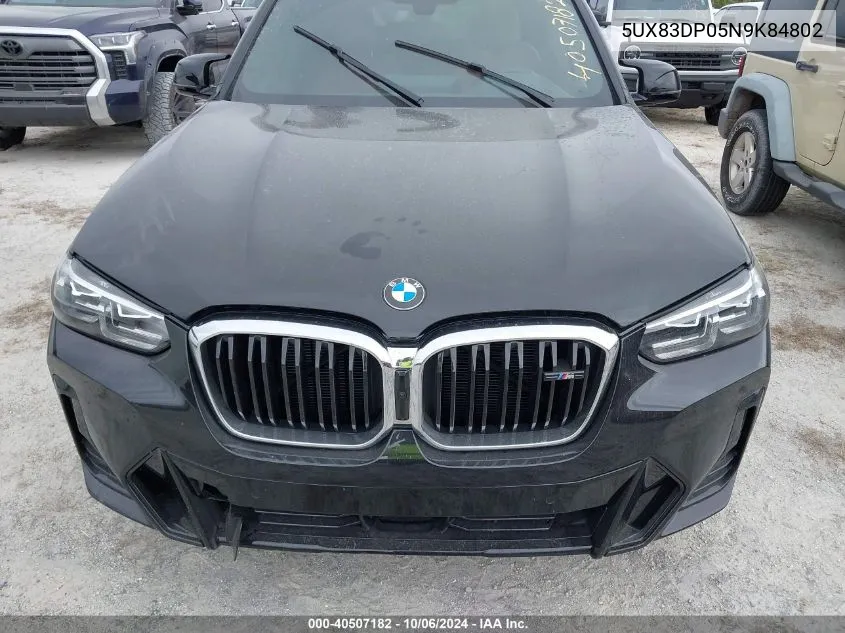 2022 BMW X3 M40I VIN: 5UX83DP05N9K84802 Lot: 40507182