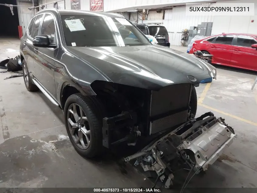 5UX43DP09N9L12311 2022 BMW X3 Sdrive30I