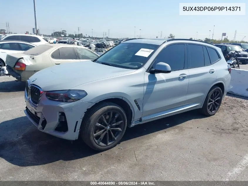 2023 BMW X3 Sdrive30I VIN: 5UX43DP06P9P14371 Lot: 40044890