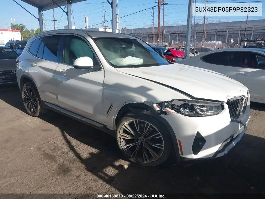 2023 BMW X3 Sdrive30I VIN: 5UX43DP05P9P82323 Lot: 40169870