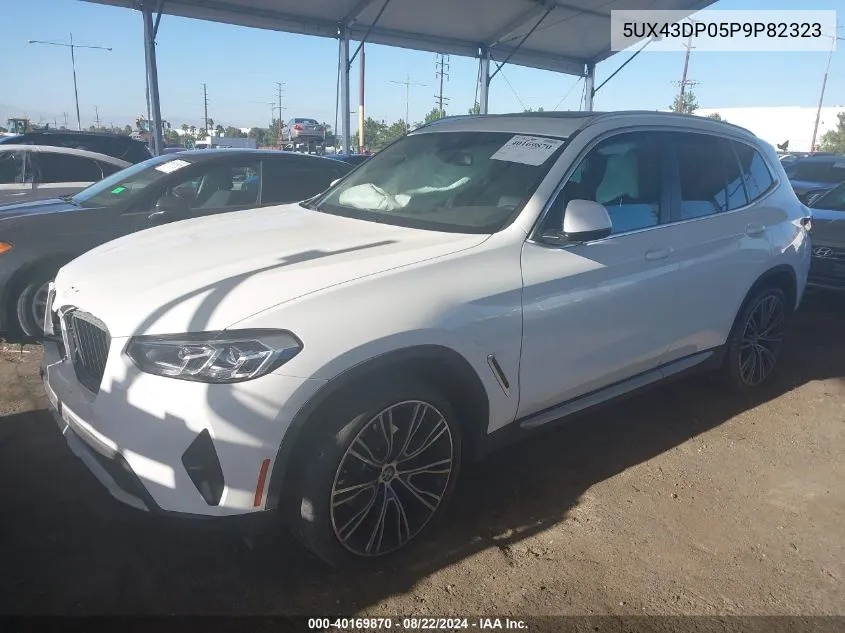 2023 BMW X3 Sdrive30I VIN: 5UX43DP05P9P82323 Lot: 40169870