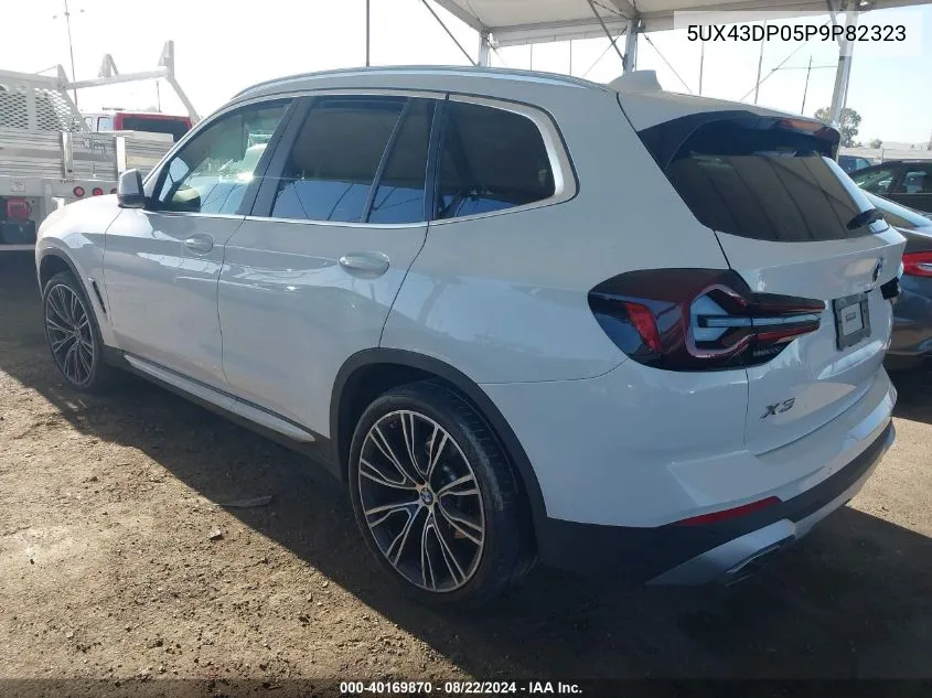 2023 BMW X3 Sdrive30I VIN: 5UX43DP05P9P82323 Lot: 40169870