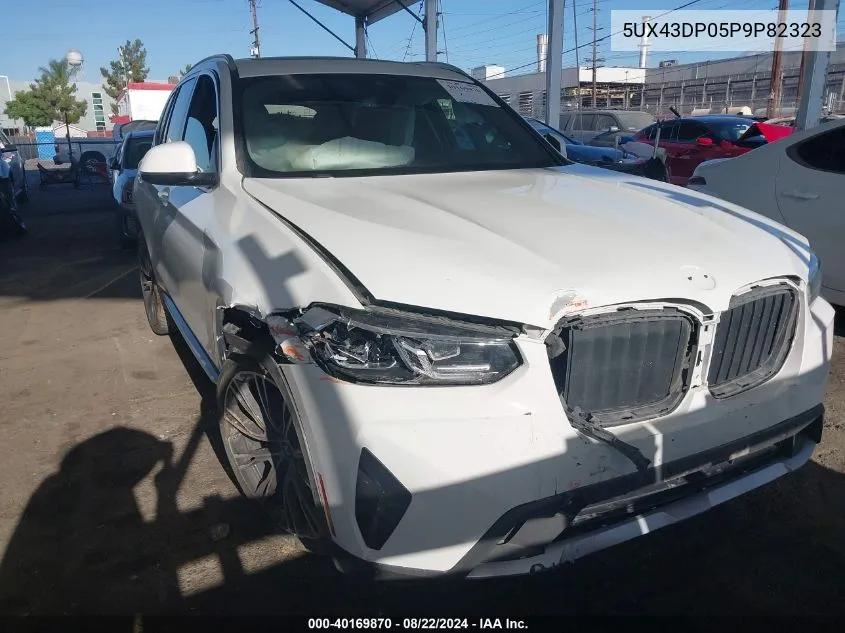 2023 BMW X3 Sdrive30I VIN: 5UX43DP05P9P82323 Lot: 40169870