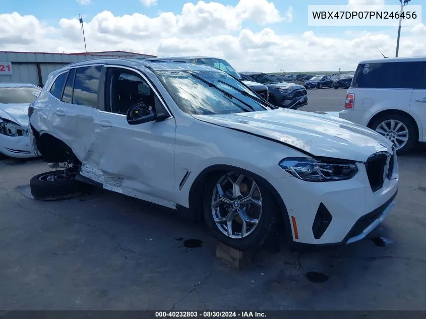 2023 BMW X3 Sdrive30I VIN: WBX47DP07PN246456 Lot: 40232803