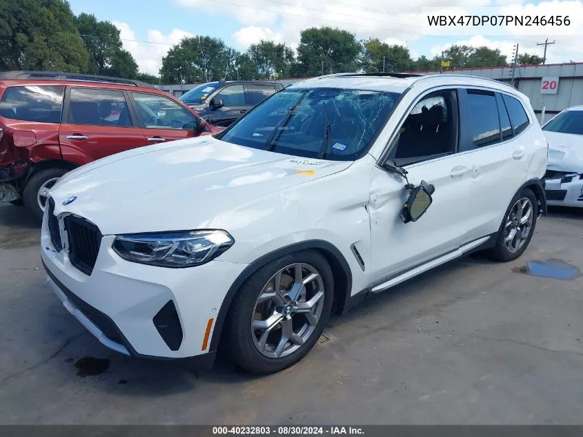 2023 BMW X3 Sdrive30I VIN: WBX47DP07PN246456 Lot: 40232803