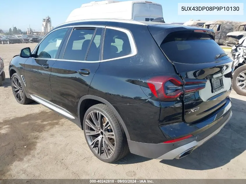 2023 BMW X3 Sdrive30I VIN: 5UX43DP08P9P10130 Lot: 40242818