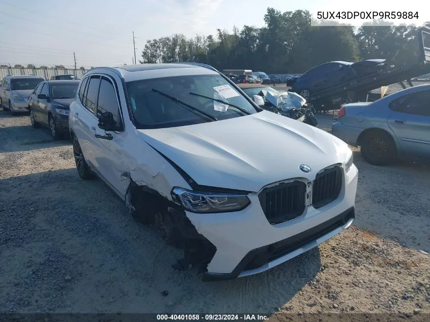 2023 BMW X3 Sdrive30I VIN: 5UX43DP0XP9R59884 Lot: 40401058