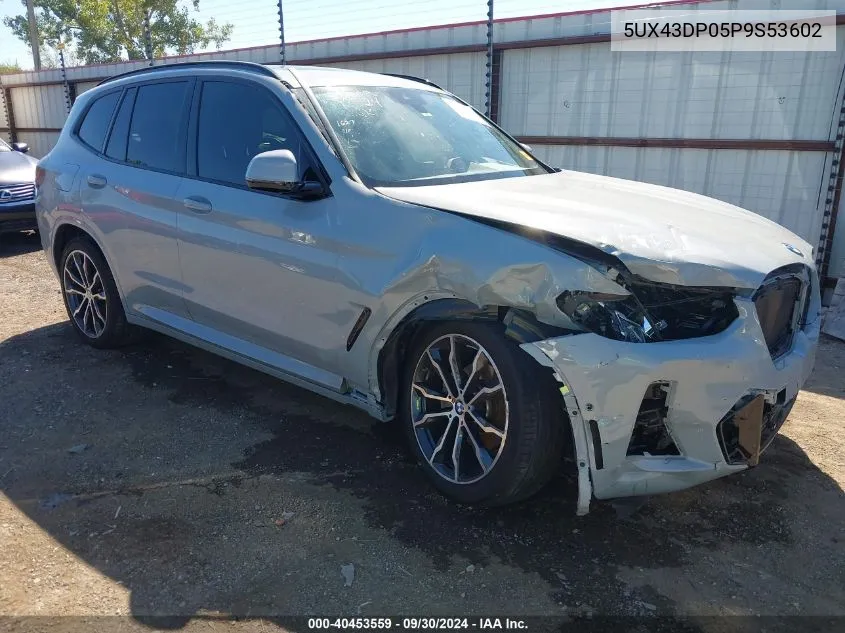 5UX43DP05P9S53602 2023 BMW X3 Sdrive30I