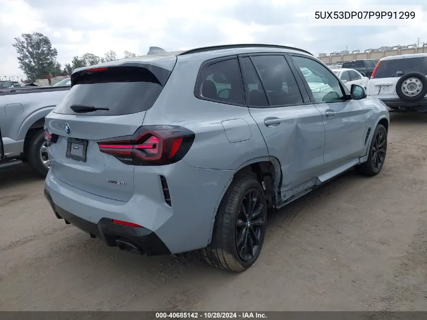 2023 BMW X3 xDrive30I VIN: 5UX53DP07P9P91299 Lot: 40685142