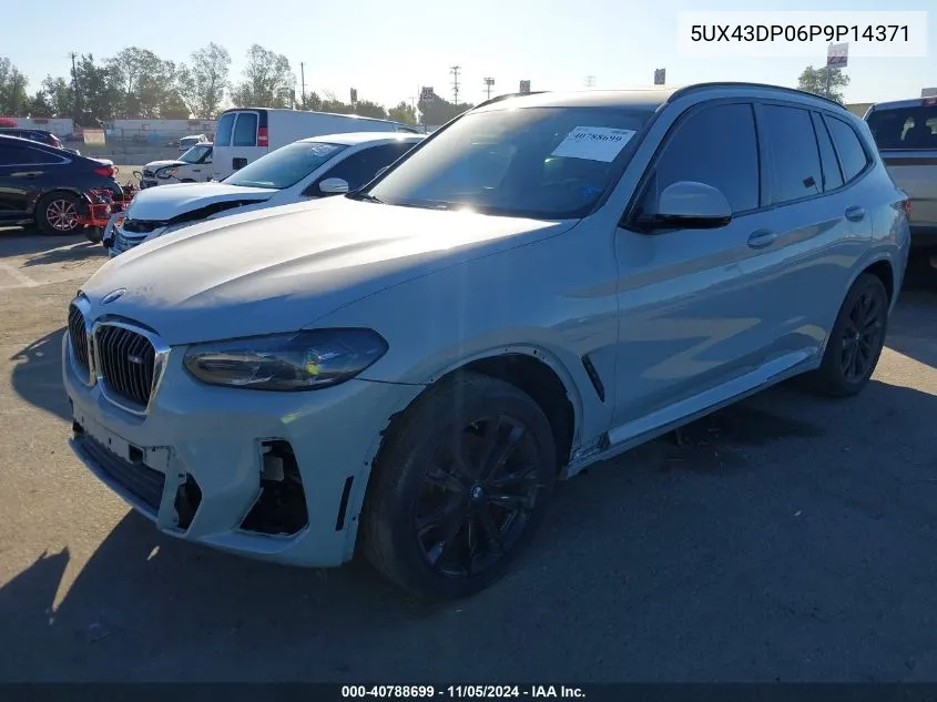 2023 BMW X3 Sdrive30I VIN: 5UX43DP06P9P14371 Lot: 40788699