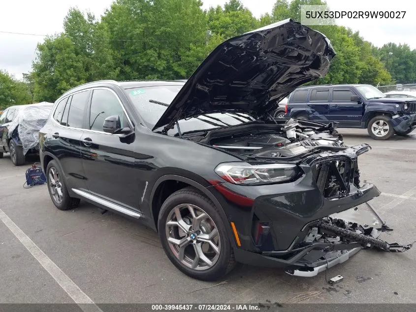 2024 BMW X3 xDrive30I VIN: 5UX53DP02R9W90027 Lot: 39945437