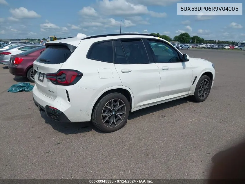 2024 BMW X3 xDrive30I VIN: 5UX53DP06R9V04005 Lot: 39945598