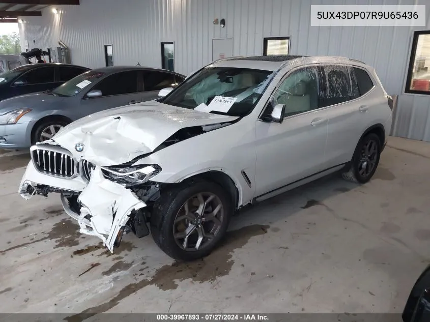 2024 BMW X3 Sdrive30I VIN: 5UX43DP07R9U65436 Lot: 39967893