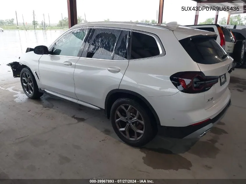 2024 BMW X3 Sdrive30I VIN: 5UX43DP07R9U65436 Lot: 39967893