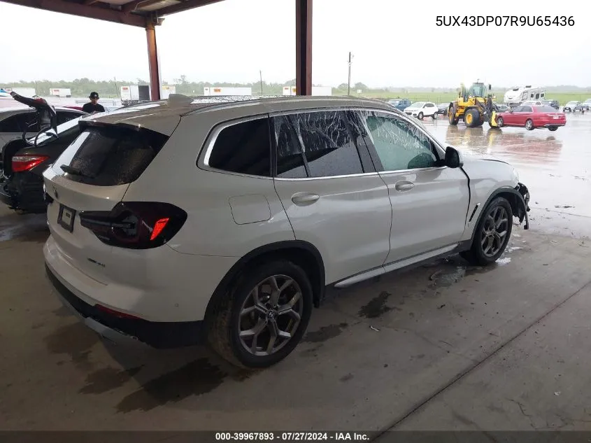 2024 BMW X3 Sdrive30I VIN: 5UX43DP07R9U65436 Lot: 39967893