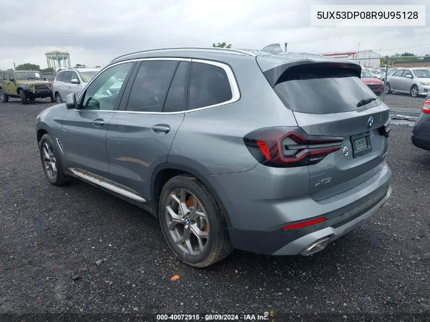 2024 BMW X3 xDrive30I VIN: 5UX53DP08R9U95128 Lot: 40072915