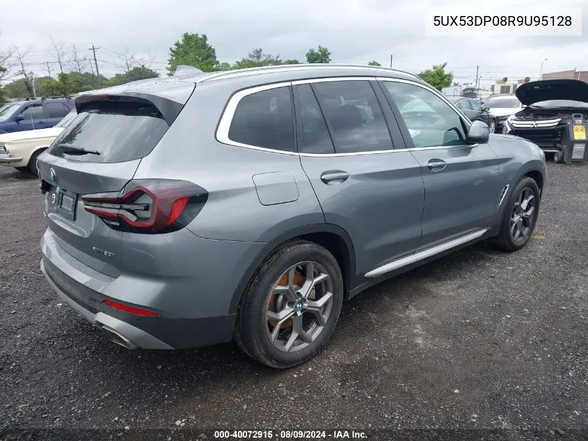 2024 BMW X3 xDrive30I VIN: 5UX53DP08R9U95128 Lot: 40072915