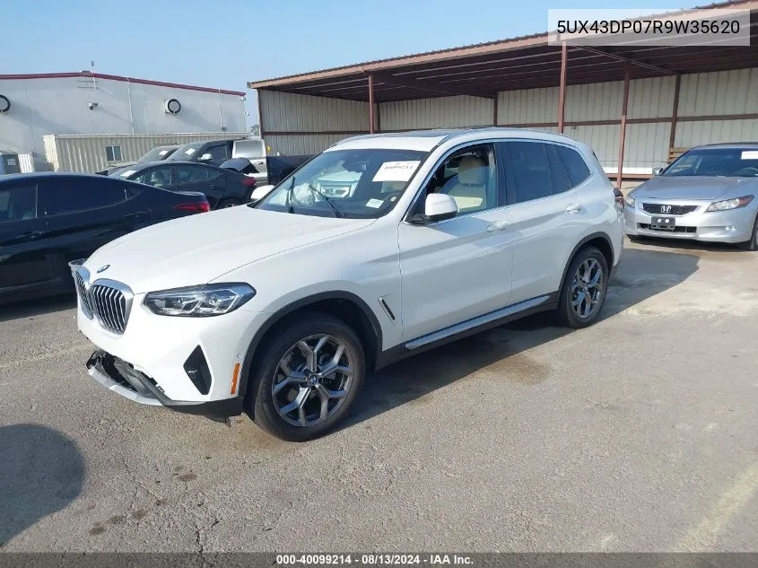 2024 BMW X3 Sdrive30I VIN: 5UX43DP07R9W35620 Lot: 40099214