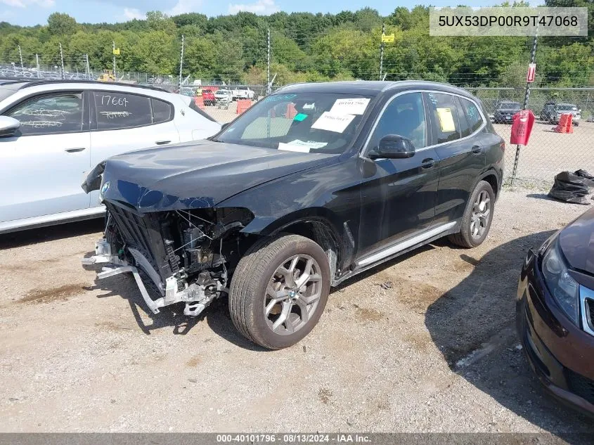 2024 BMW X3 xDrive30I VIN: 5UX53DP00R9T47068 Lot: 40101796