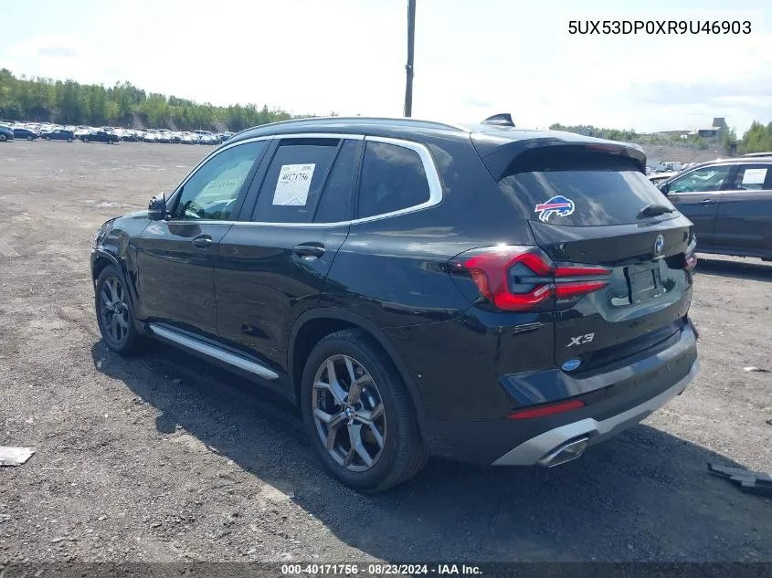 2024 BMW X3 xDrive30I VIN: 5UX53DP0XR9U46903 Lot: 40171756