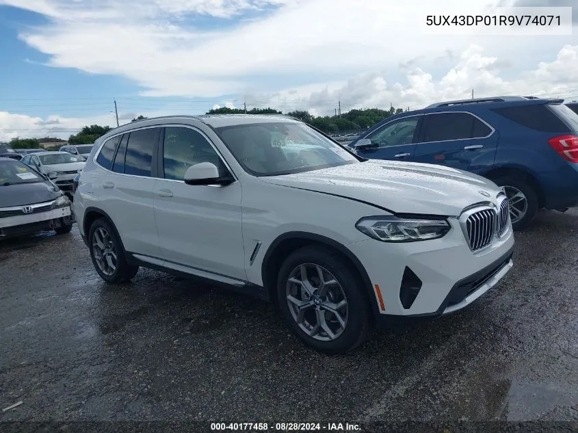 2024 BMW X3 Sdrive30I VIN: 5UX43DP01R9V74071 Lot: 40177458