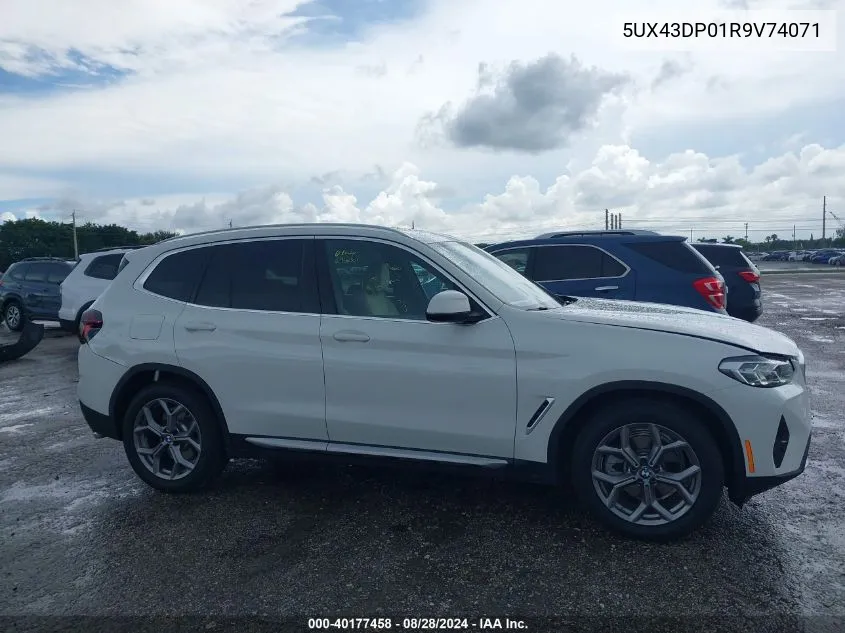 2024 BMW X3 Sdrive30I VIN: 5UX43DP01R9V74071 Lot: 40177458