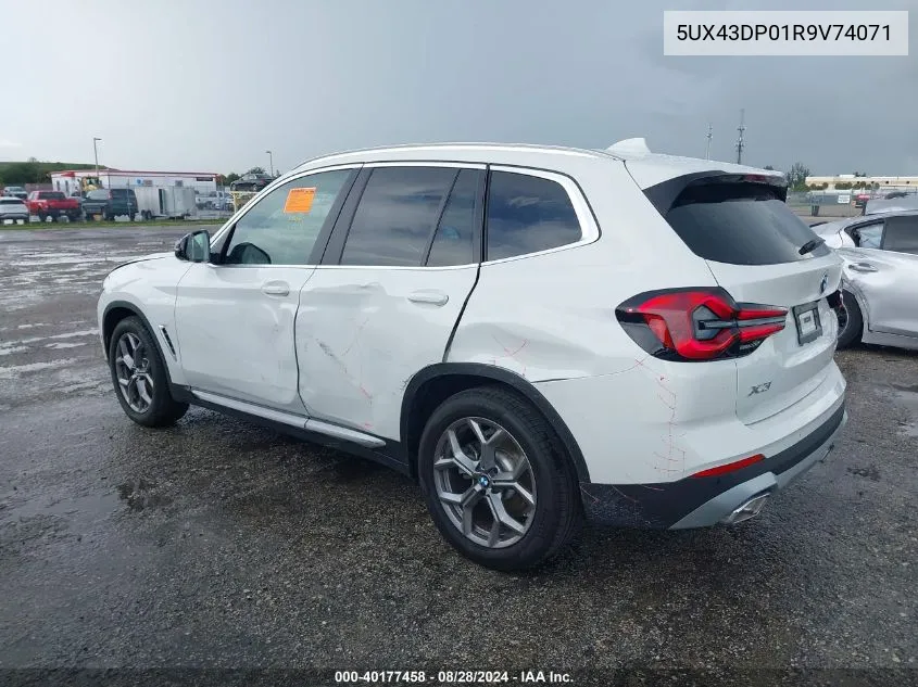 2024 BMW X3 Sdrive30I VIN: 5UX43DP01R9V74071 Lot: 40177458