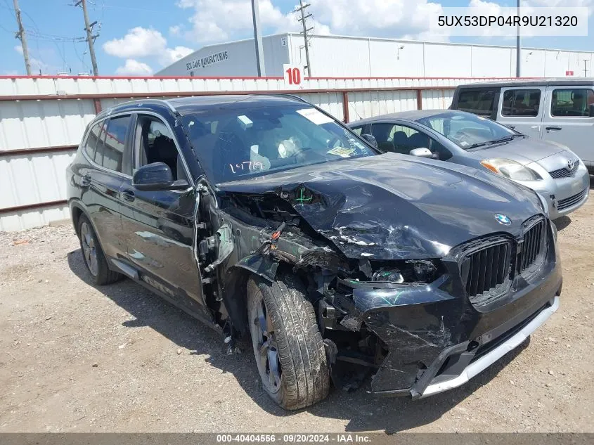 2024 BMW X3 xDrive30I VIN: 5UX53DP04R9U21320 Lot: 40404556