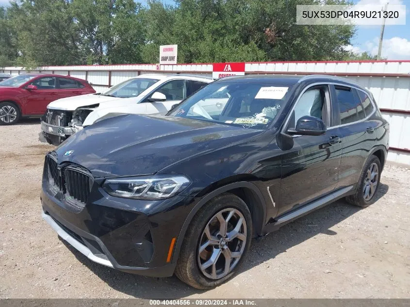 2024 BMW X3 xDrive30I VIN: 5UX53DP04R9U21320 Lot: 40404556