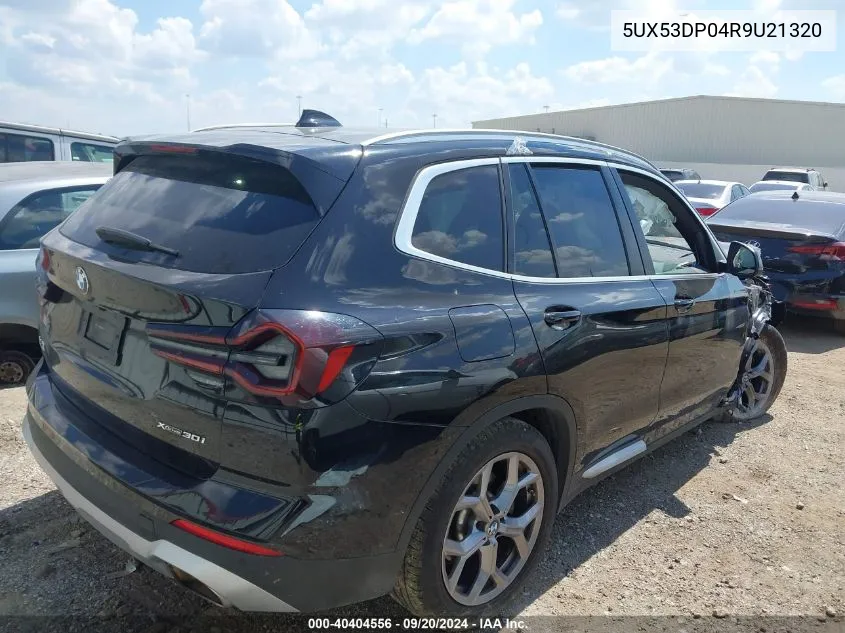 2024 BMW X3 xDrive30I VIN: 5UX53DP04R9U21320 Lot: 40404556