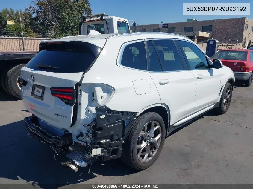 5UX53DP07R9U93192 2024 BMW X3 xDrive30I