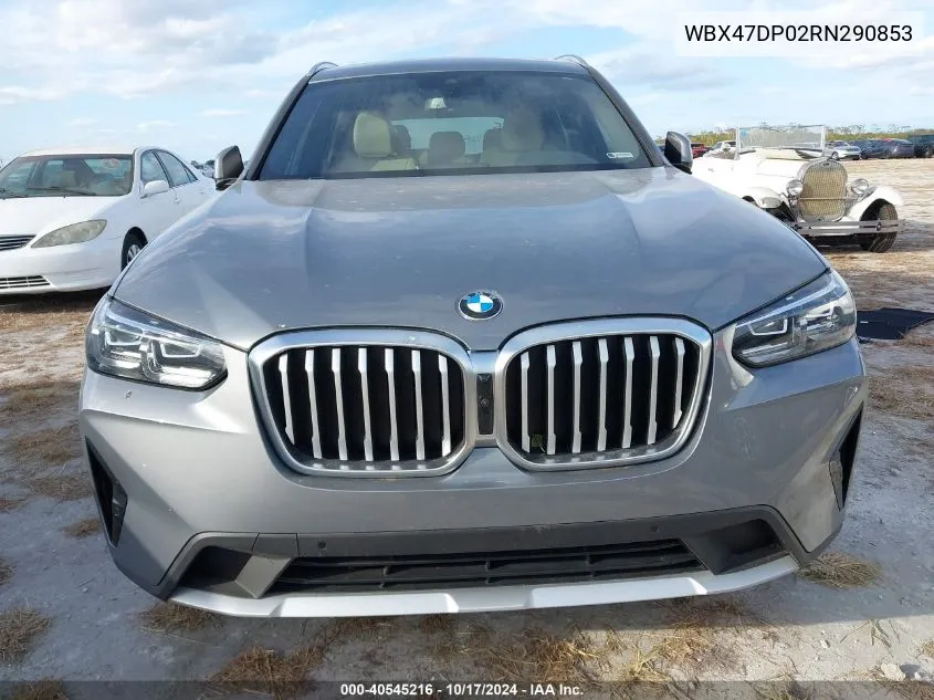 2024 BMW X3 Sdrive30I VIN: WBX47DP02RN290853 Lot: 40545216