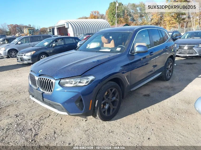 2024 BMW X3 xDrive30I VIN: 5UX53DP0XR9U86205 Lot: 40621839