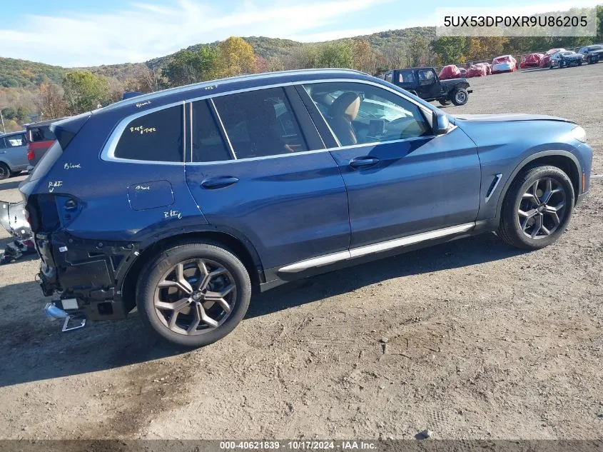 2024 BMW X3 xDrive30I VIN: 5UX53DP0XR9U86205 Lot: 40621839