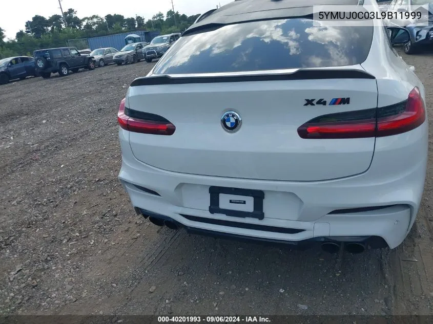 2020 BMW X4 M Base (A8) VIN: 5YMUJ0C03L9B11999 Lot: 40201993