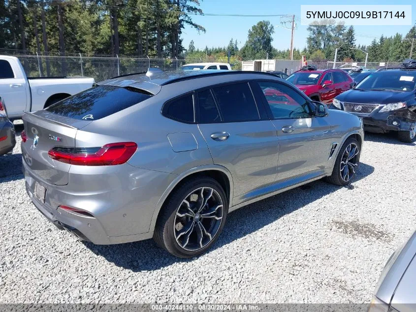 2020 BMW X4 M Base (A8) VIN: 5YMUJ0C09L9B17144 Lot: 40244110