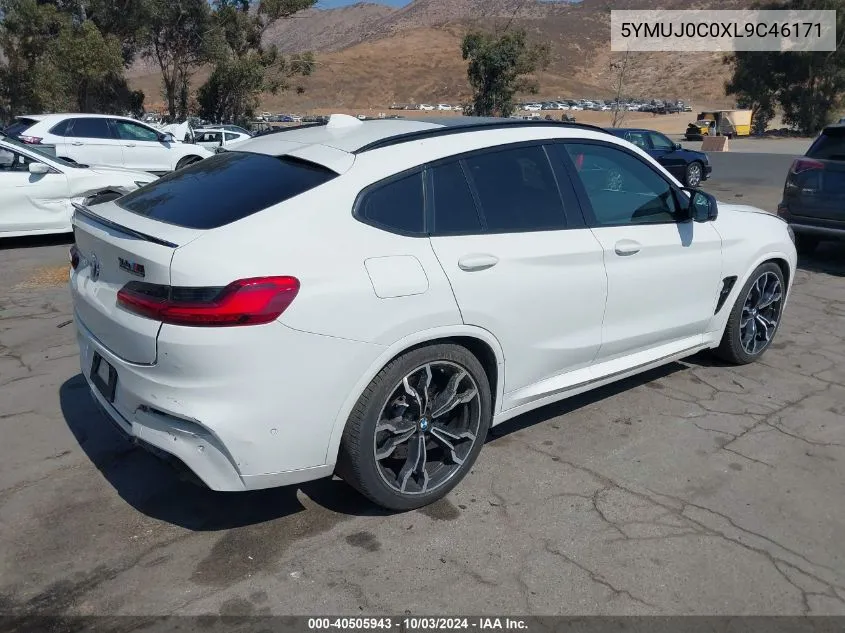 2020 BMW X4 M Competition VIN: 5YMUJ0C0XL9C46171 Lot: 40505943