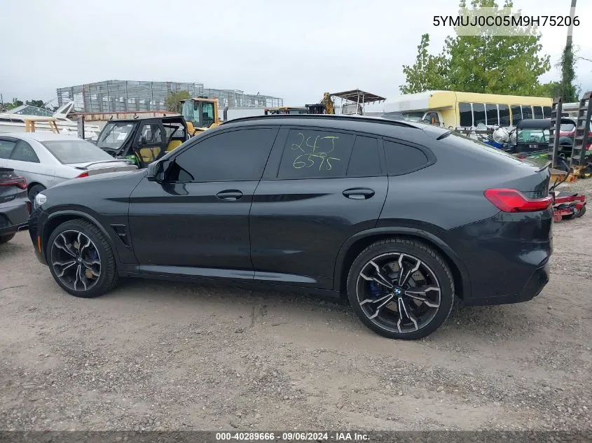 2021 BMW X4 M VIN: 5YMUJ0C05M9H75206 Lot: 40289666