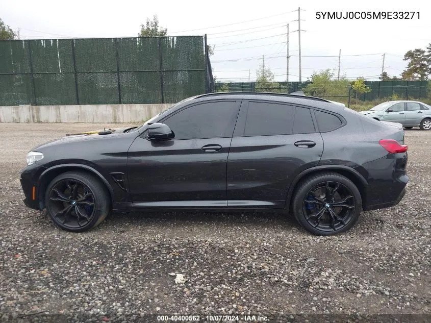 2021 BMW X4 M VIN: 5YMUJ0C05M9E33271 Lot: 40400562