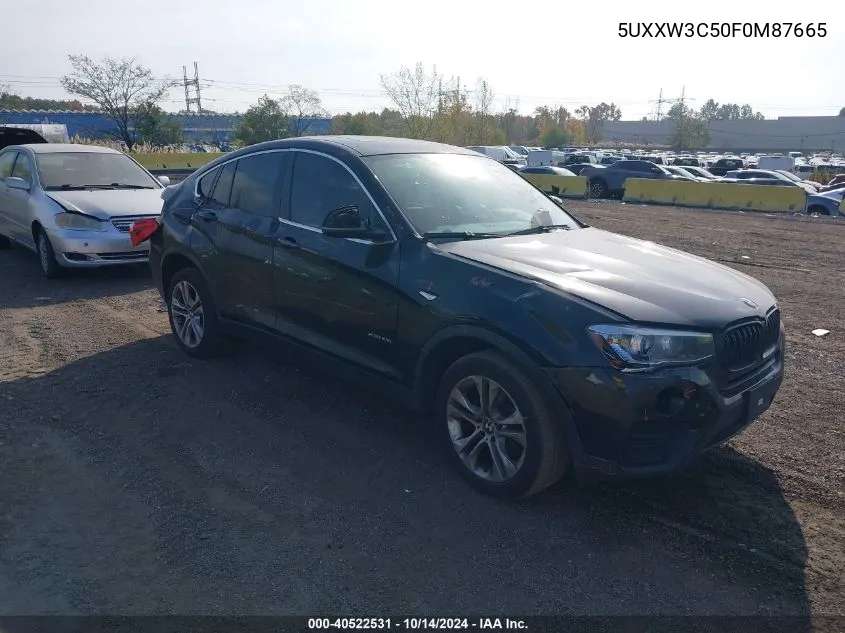 2015 BMW X4 xDrive28I VIN: 5UXXW3C50F0M87665 Lot: 40522531