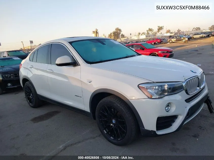 2015 BMW X4 xDrive28I VIN: 5UXXW3C5XF0M88466 Lot: 40526808