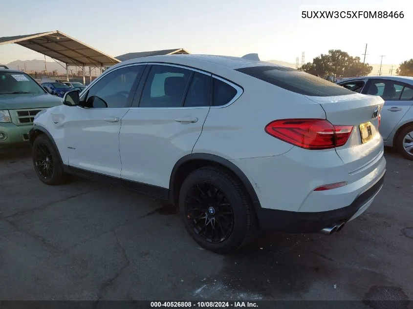 2015 BMW X4 xDrive28I VIN: 5UXXW3C5XF0M88466 Lot: 40526808